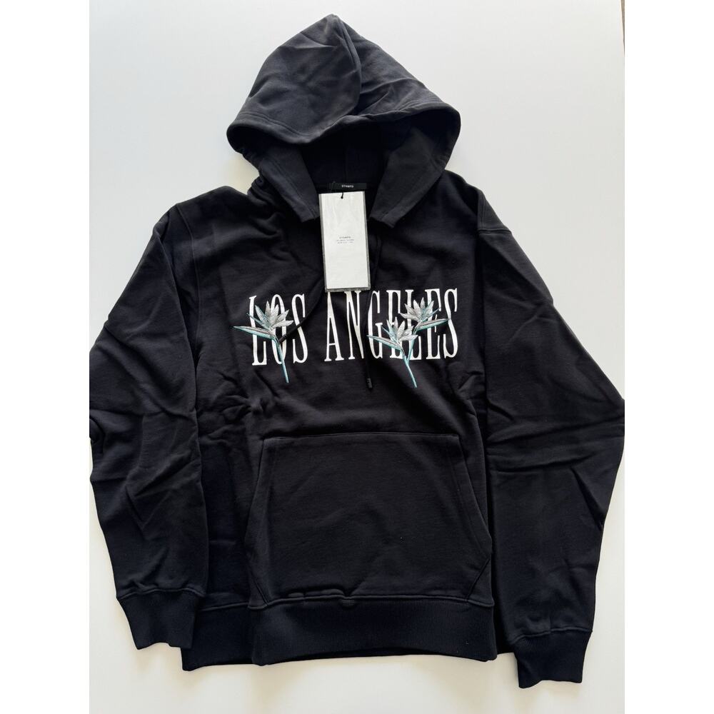 STAMPD Los Angeles Paradise Black Hoodie Mens Large Pullover Streetwear NWT
